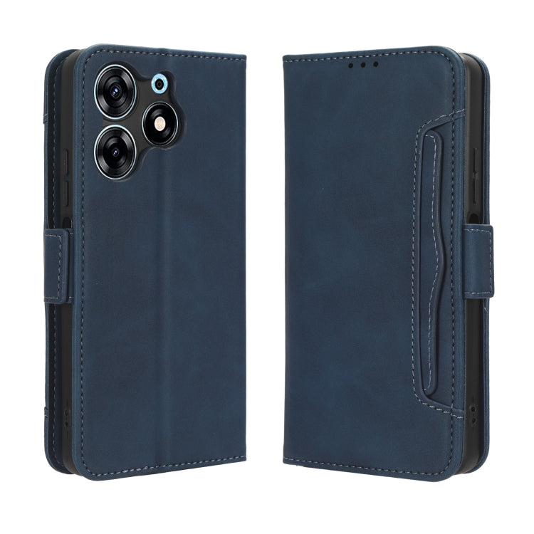 For Tecno Spark 10 Pro / K17 Skin Feel Calf Texture Card Slots Leather Phone Case