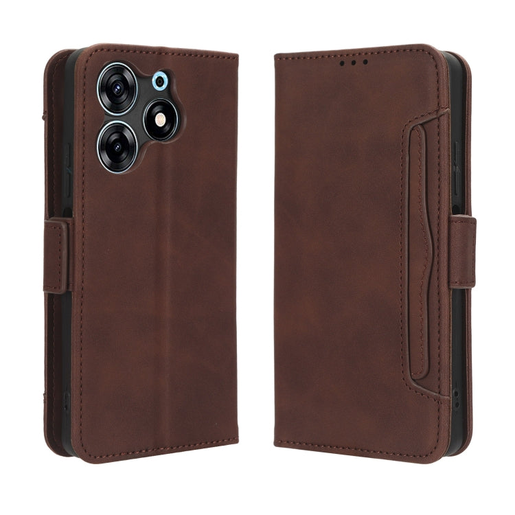 For Tecno Spark 10 Pro / K17 Skin Feel Calf Texture Card Slots Leather Phone Case