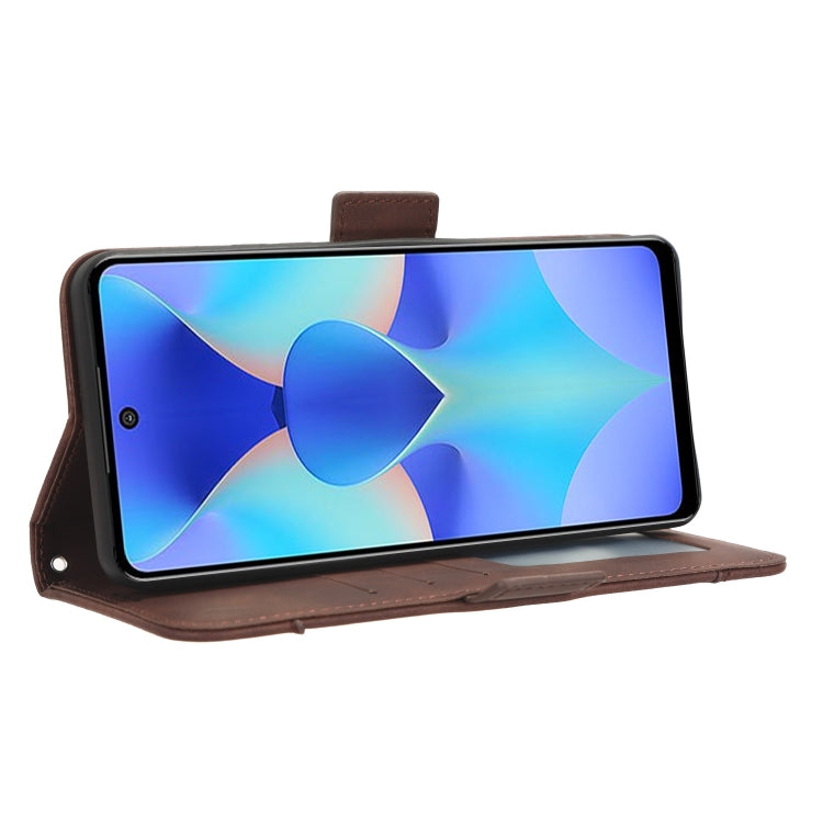 For Tecno Spark 10 Pro / K17 Skin Feel Calf Texture Card Slots Leather Phone Case