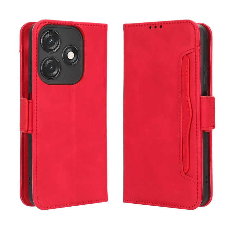 For Tecno Spark 10C Skin Feel Calf Texture Card Slots Leather Phone Case