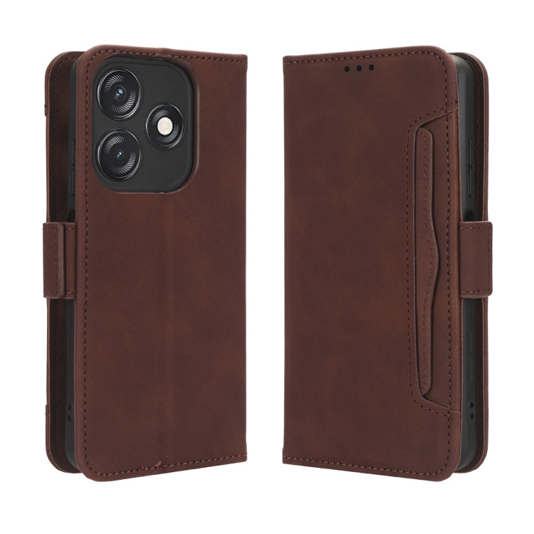 For Tecno Spark 10C Skin Feel Calf Texture Card Slots Leather Phone Case