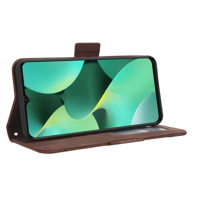 For Tecno Spark 10C Skin Feel Calf Texture Card Slots Leather Phone Case