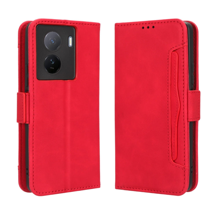 For vivo iQOO Z7x Skin Feel Calf Texture Card Slots Leather Phone Case