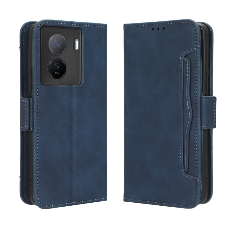 For vivo iQOO Z7x Skin Feel Calf Texture Card Slots Leather Phone Case