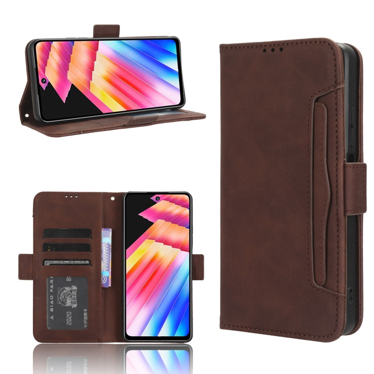 For Infinix Hot 30 Play Skin Feel Calf Texture Card Slots Leather Phone Case