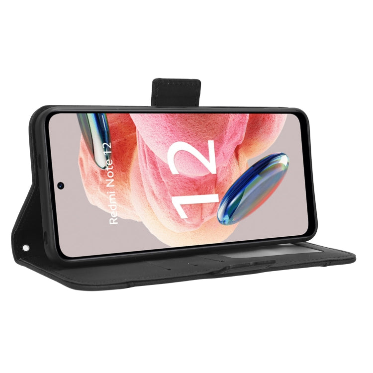 For Xiaomi Redmi Note 12 4G Global Skin Feel Calf Texture Card Slots Leather Phone Case