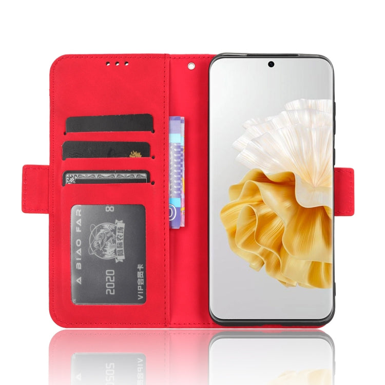 For Huawei P60 / P60 Pro Skin Feel Calf Texture Card Slots Leather Phone Case