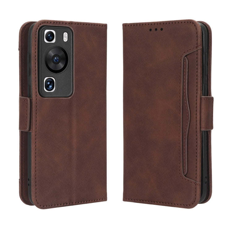 For Huawei P60 / P60 Pro Skin Feel Calf Texture Card Slots Leather Phone Case