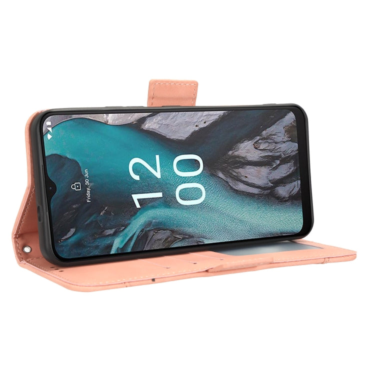 For Nokia C22 Skin Feel Calf Texture Card Slots Leather Phone Case