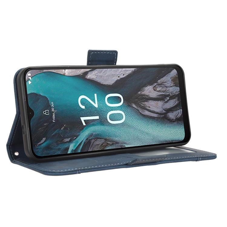 For Nokia C22 Skin Feel Calf Texture Card Slots Leather Phone Case