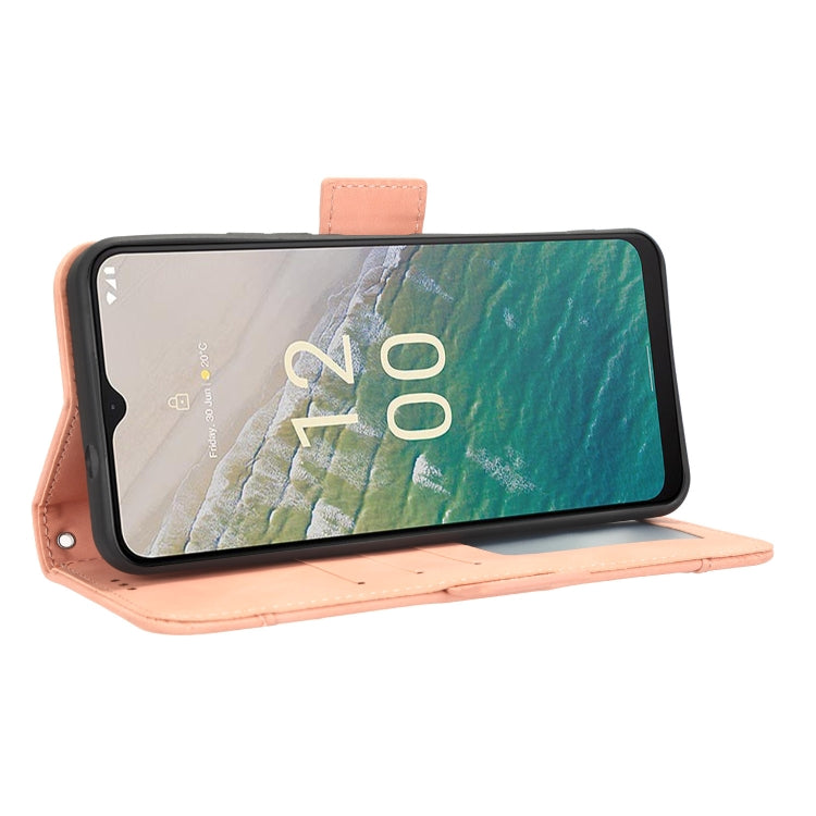 For Nokia C32 4G Skin Feel Calf Texture Card Slots Leather Phone Case