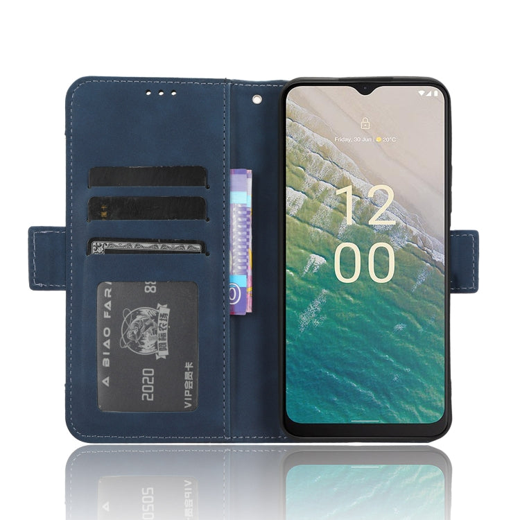 For Nokia C32 4G Skin Feel Calf Texture Card Slots Leather Phone Case