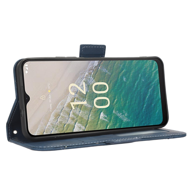 For Nokia C32 4G Skin Feel Calf Texture Card Slots Leather Phone Case