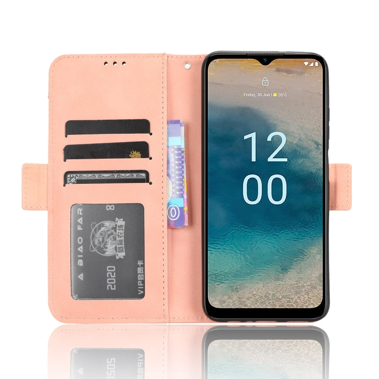 For Nokia G22 4G Skin Feel Calf Texture Card Slots Leather Phone Case