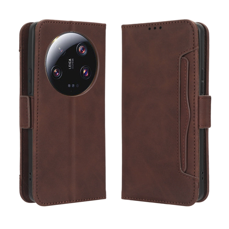 For Xiaomi 13 Ultra Skin Feel Calf Texture Card Slots Leather Phone Case