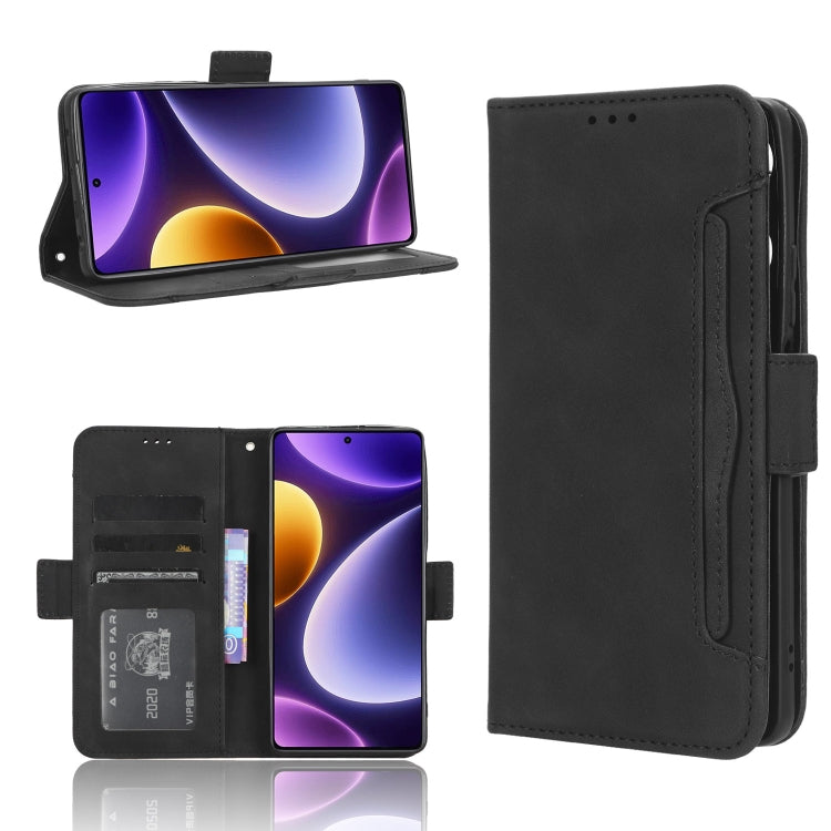 For Xiaomi Redmi Note 12 Turbo 5G Skin Feel Calf Texture Card Slots Leather Phone Case