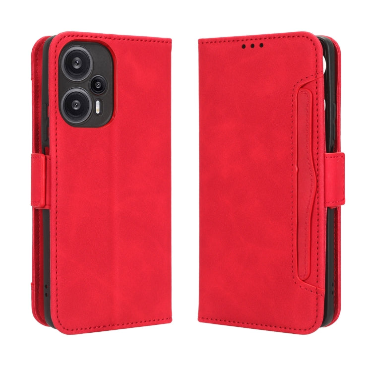 For Xiaomi Redmi Note 12 Turbo 5G Skin Feel Calf Texture Card Slots Leather Phone Case