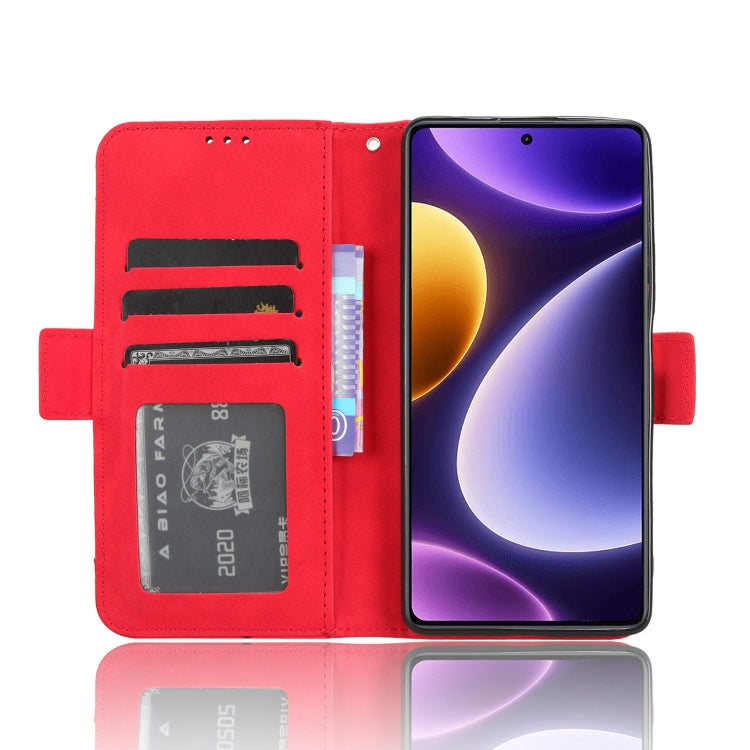 For Xiaomi Redmi Note 12 Turbo 5G Skin Feel Calf Texture Card Slots Leather Phone Case