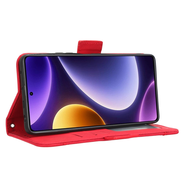 For Xiaomi Redmi Note 12 Turbo 5G Skin Feel Calf Texture Card Slots Leather Phone Case