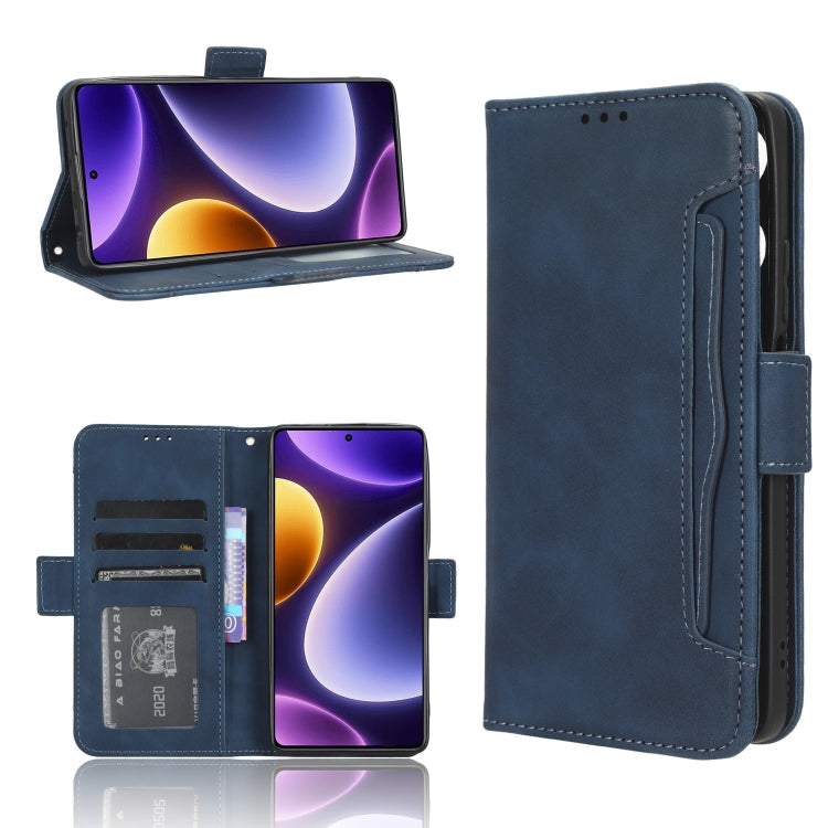 For Xiaomi Redmi Note 12 Turbo 5G Skin Feel Calf Texture Card Slots Leather Phone Case