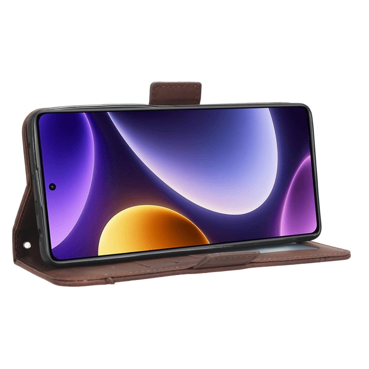 For Xiaomi Redmi Note 12 Turbo 5G Skin Feel Calf Texture Card Slots Leather Phone Case