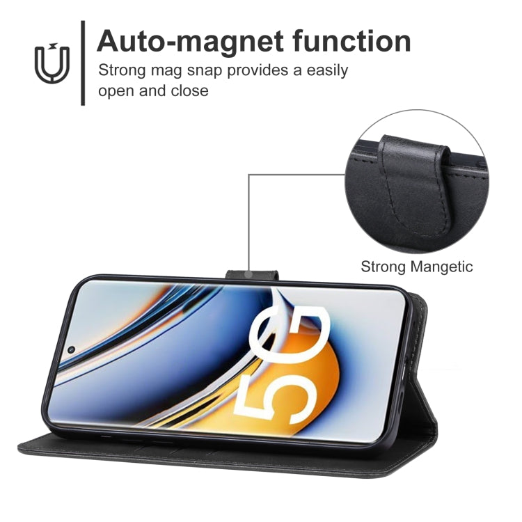 For Realme 11 Pro+ Leather Phone Case