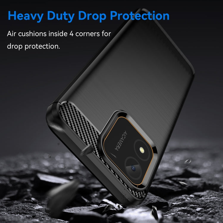 For Honor X5 4G Carbon Fiber Brushed Texture TPU Phone Case