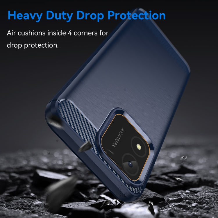 For Honor X5 4G Carbon Fiber Brushed Texture TPU Phone Case