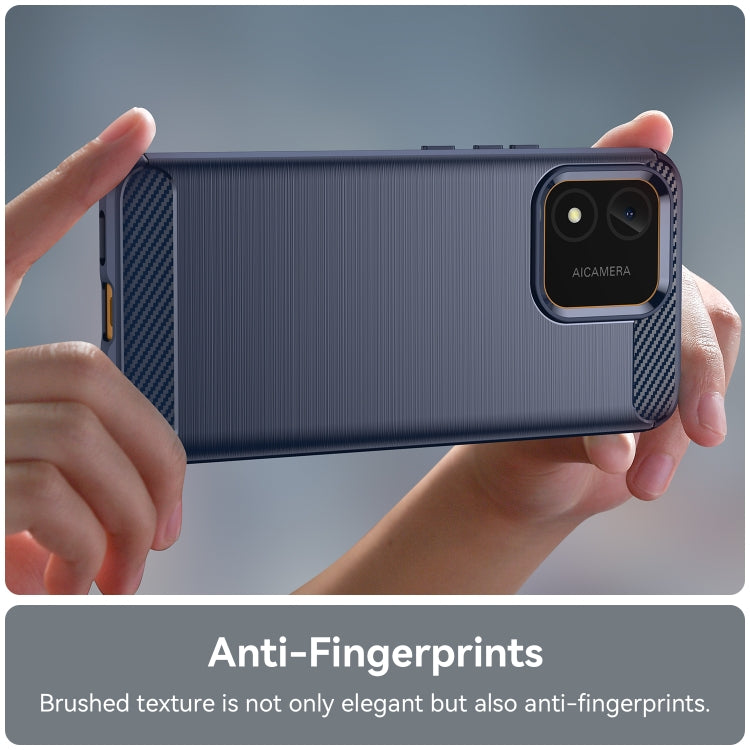 For Honor X5 4G Carbon Fiber Brushed Texture TPU Phone Case