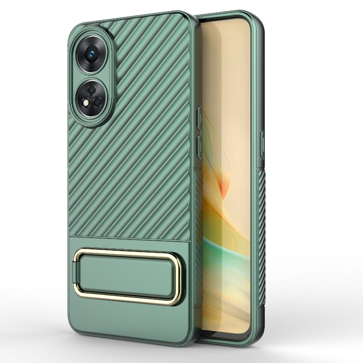 For OPPO Reno8 T 4G Wavy Textured Phone Case
