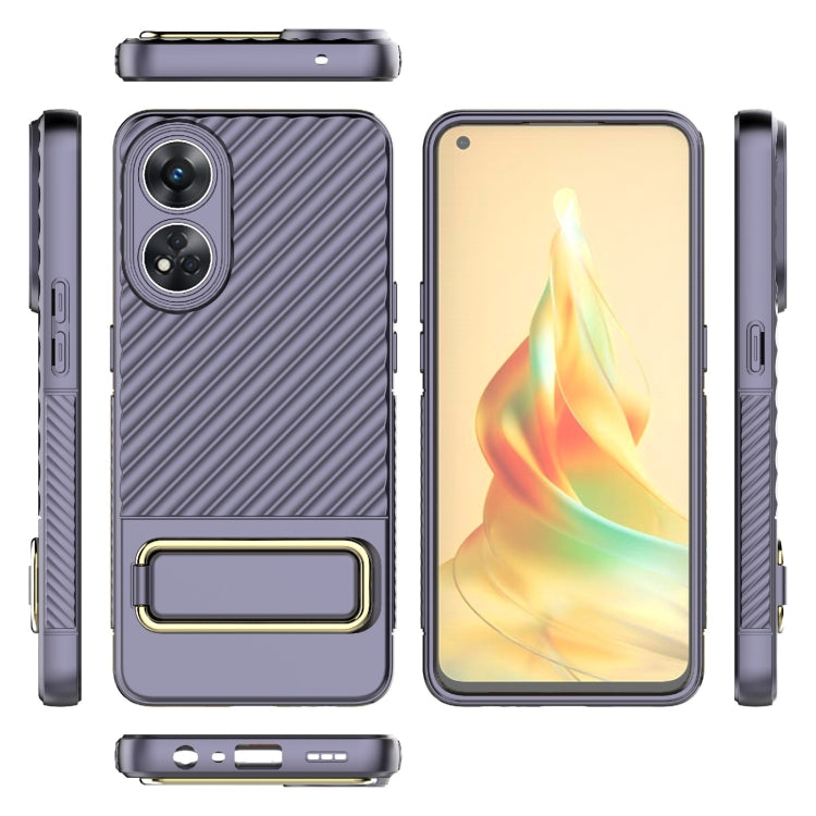 For OPPO Reno8 T 4G Wavy Textured Phone Case