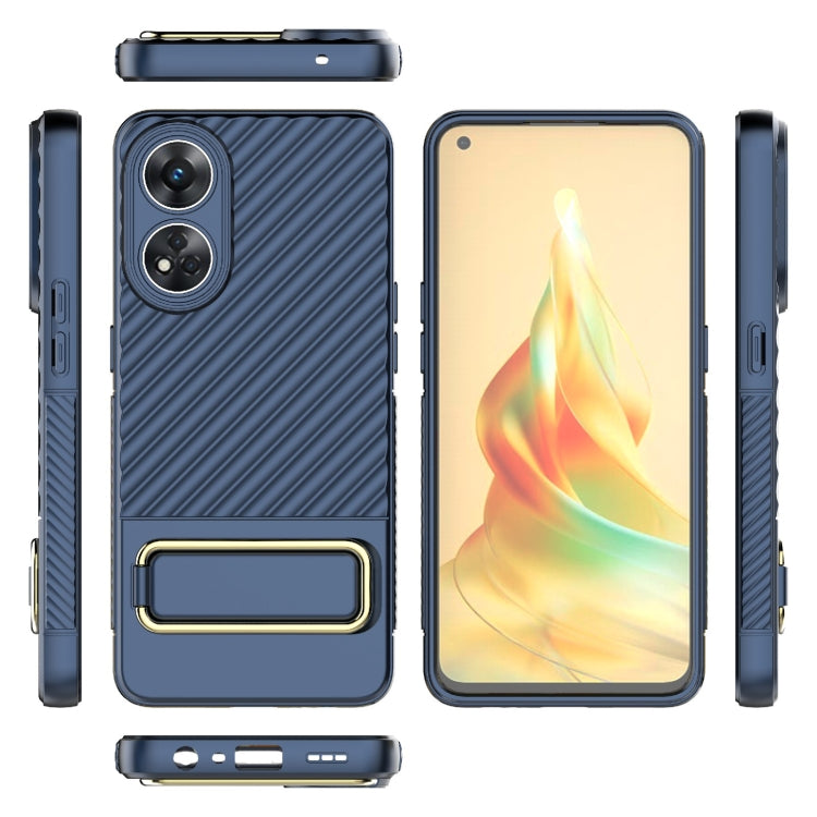 For OPPO Reno8 T 4G Wavy Textured Phone Case