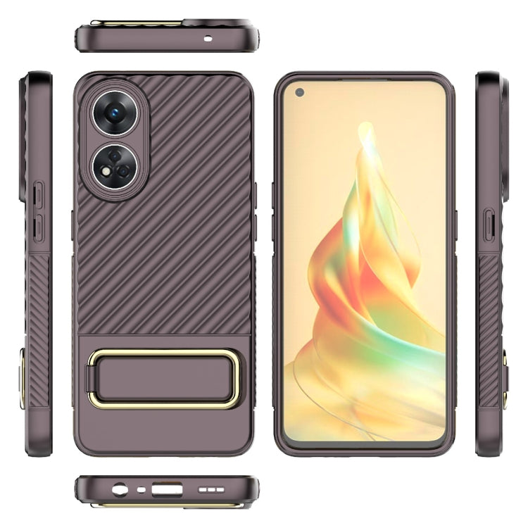 For OPPO Reno8 T 4G Wavy Textured Phone Case