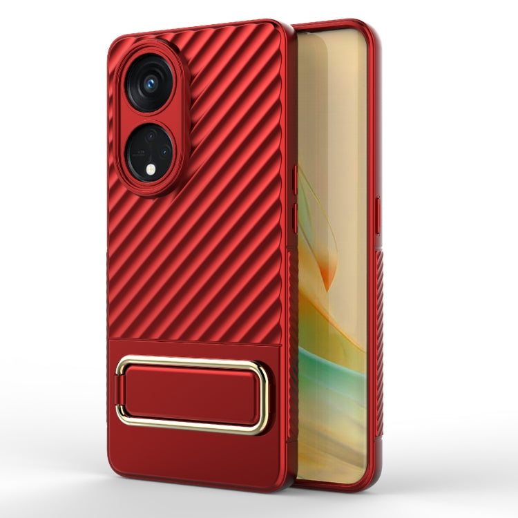 For OPPO Reno8 T 5G Wavy Textured Phone Case