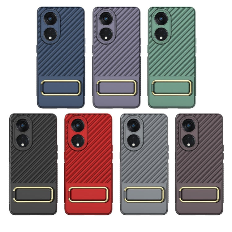 For OPPO Reno8 T 5G Wavy Textured Phone Case