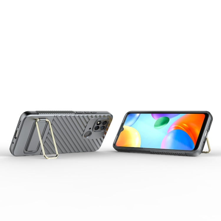 For Xiaomi Redmi 10C Global Wavy Textured Phone Case