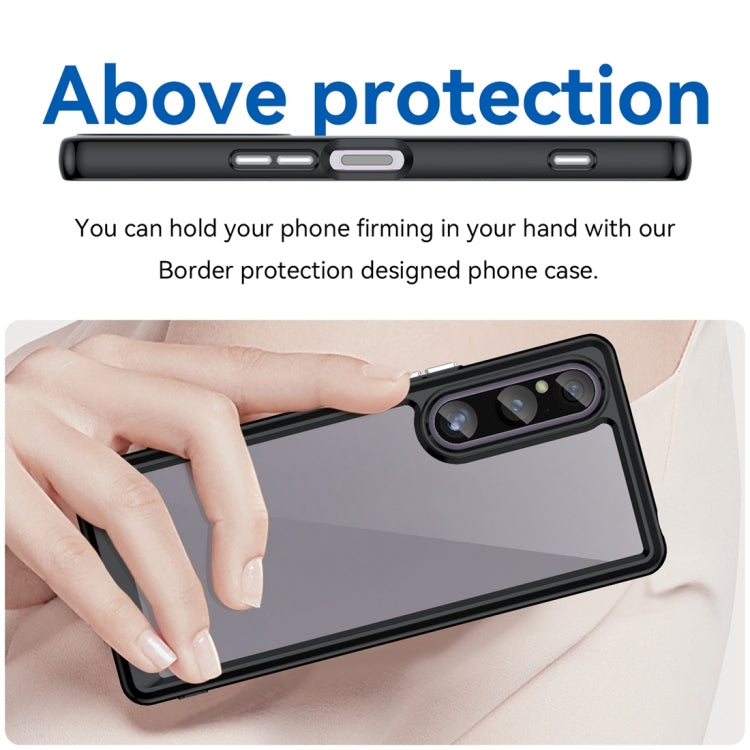 For Sony Xperia 1 V Colorful Series Acrylic + TPU Phone Case