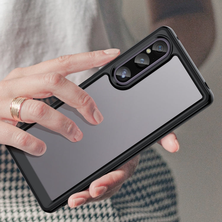 For Sony Xperia 1 V Colorful Series Acrylic + TPU Phone Case