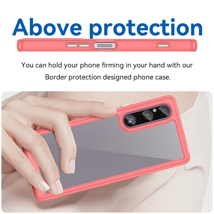 For Sony Xperia 1 V Colorful Series Acrylic + TPU Phone Case