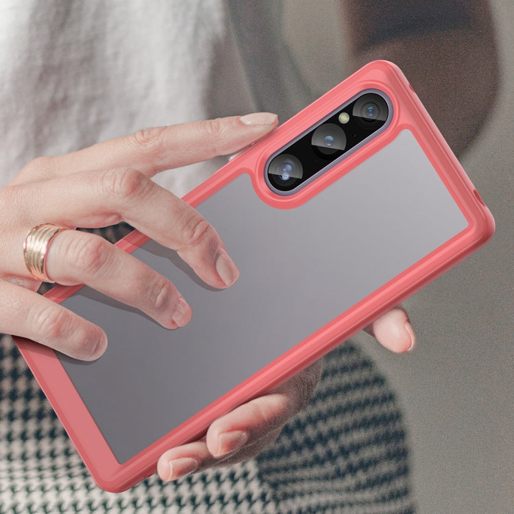 For Sony Xperia 1 V Colorful Series Acrylic + TPU Phone Case