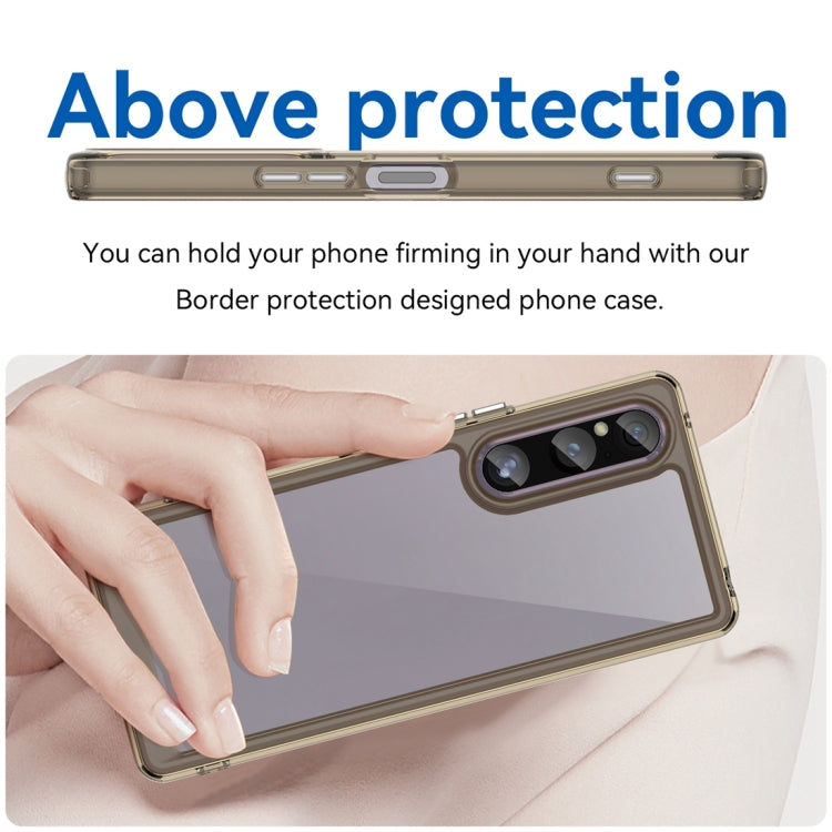 For Sony Xperia 1 V Colorful Series Acrylic + TPU Phone Case