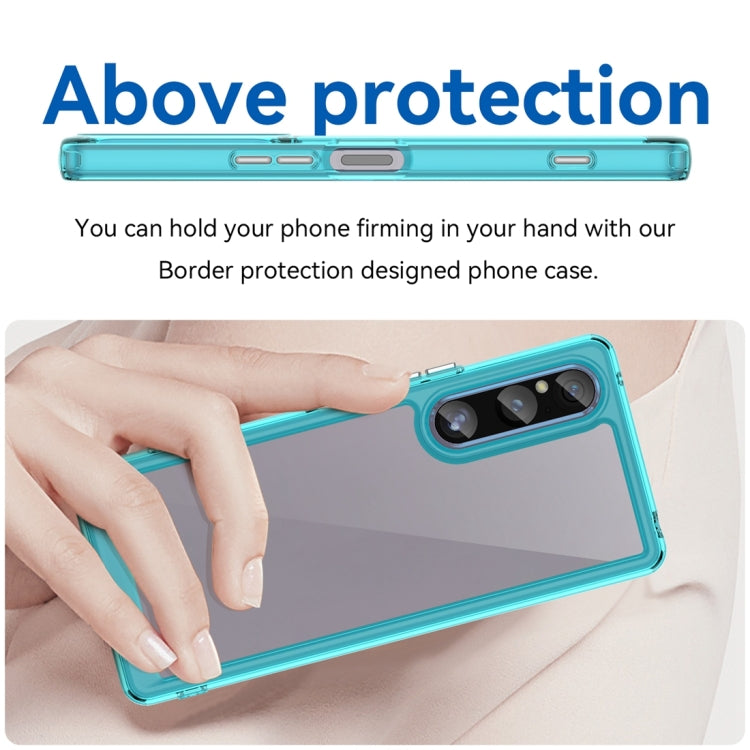 For Sony Xperia 1 V Colorful Series Acrylic + TPU Phone Case