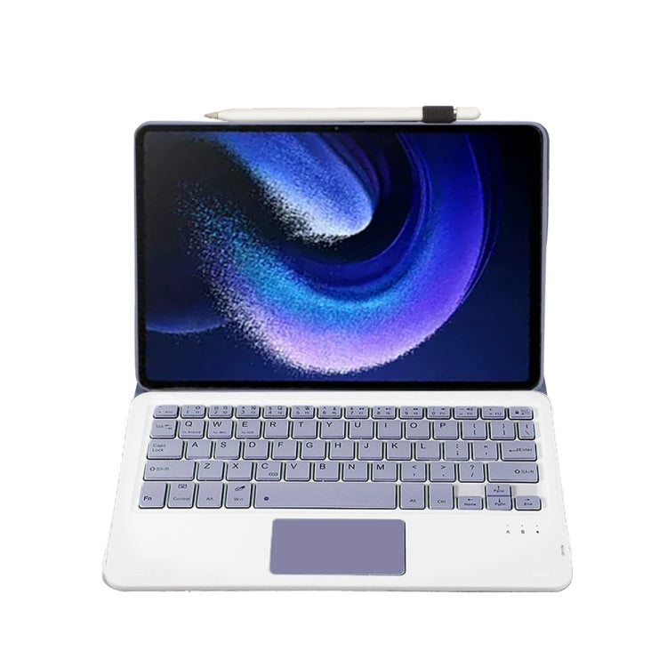 For Xiaomi Pad 6 / Pad 6 Pro A0N7-A Lambskin Texture Ultra-thin Bluetooth Keyboard Leather Case with Touchpad