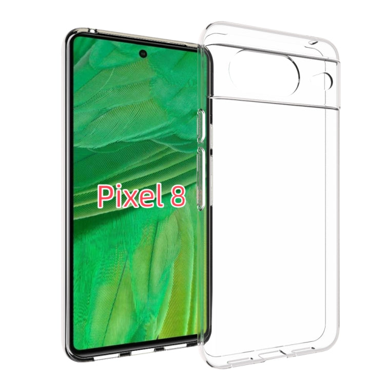 For Google Pixel 8 Waterproof Texture TPU Phone Case(Transparent)