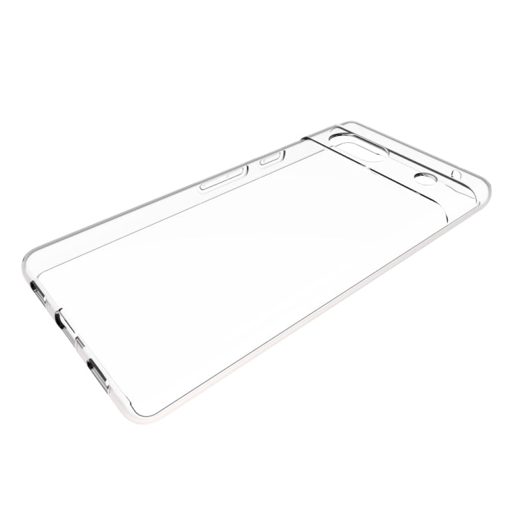 For Google Pixel 7a Waterproof Texture TPU Phone Case(Transparent)
