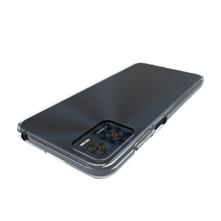 For Motorola Moto E22 Waterproof Texture TPU Phone Case(Transparent)