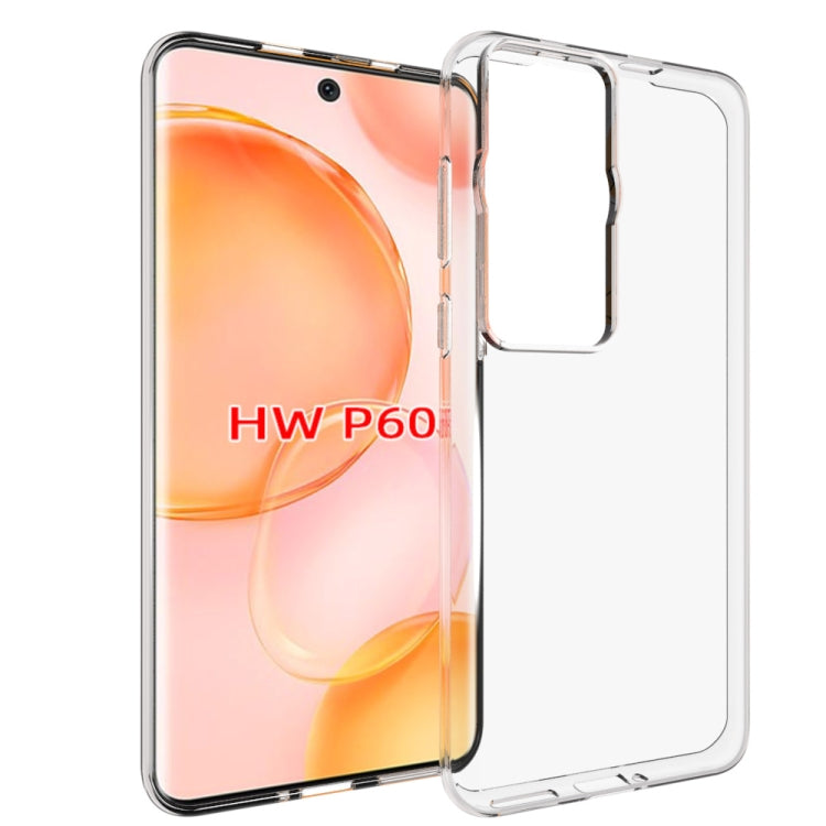 For Huawei P60 / P60 Pro Waterproof Texture TPU Phone Case(Transparent)