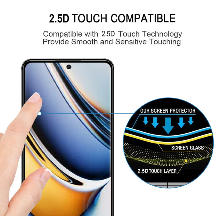 For Realme 11 Pro+ 3D Curved Edge Full Screen Tempered Glass Film