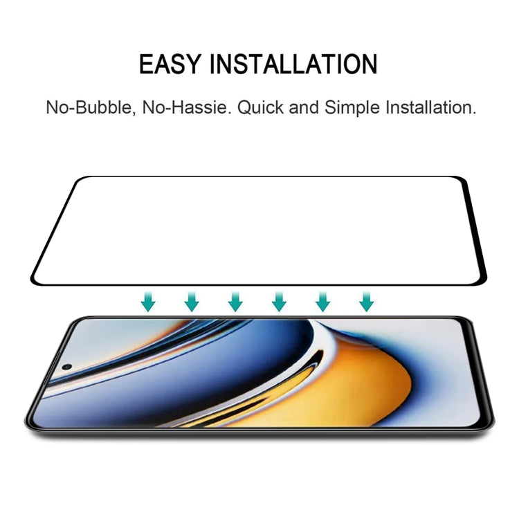 For Realme 11 Pro+ 3D Curved Edge Full Screen Tempered Glass Film