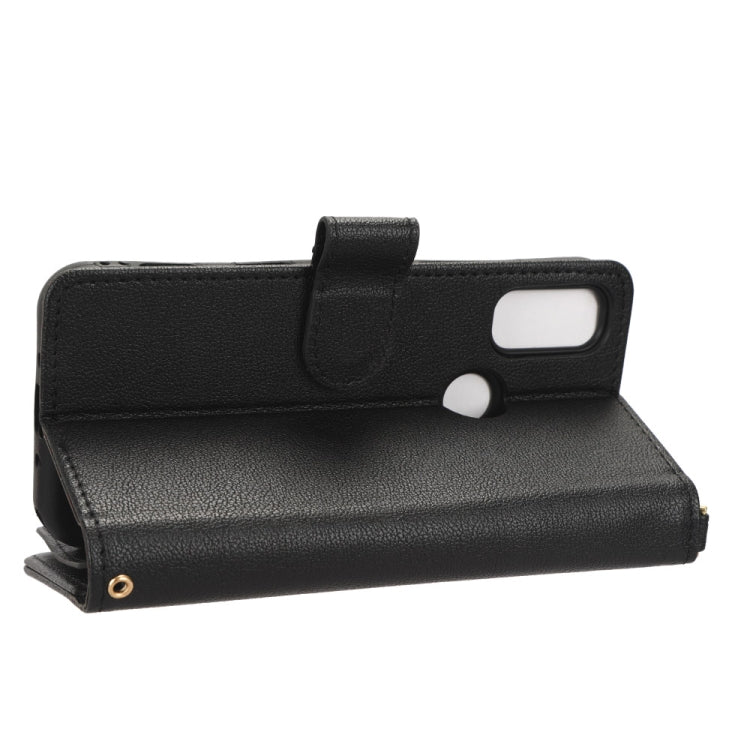 For Kyocera Android One S10 / S9 Litchi Texture Zipper Leather Phone Case